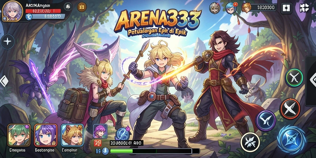 Tampilan menarik dari gameplay ARENA333 yang penuh aksi.