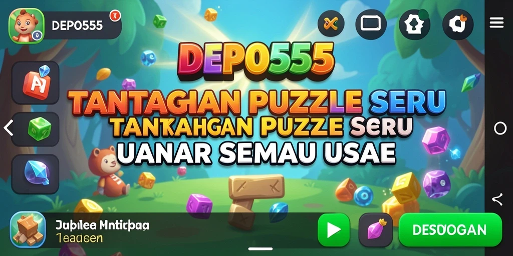 Tampilan gameplay DEPO555 yang menarik dan penuh warna.