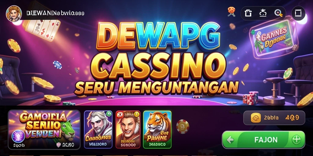 Tampilan gameplay mendebarkan di DEWAPG dengan grafis berkualitas tinggi.