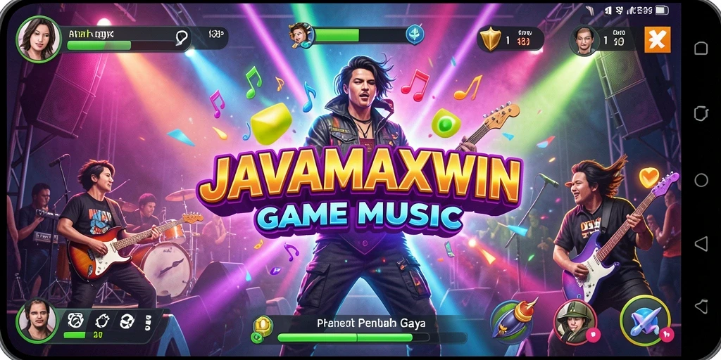 Tampilan gameplay <strong>JAVAMAXWIN</strong> yang menarik saat bermain musik.