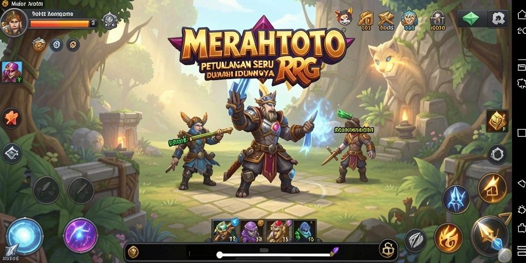 Tampilan gameplay RPG seru dengan petualangan mendebarkan.