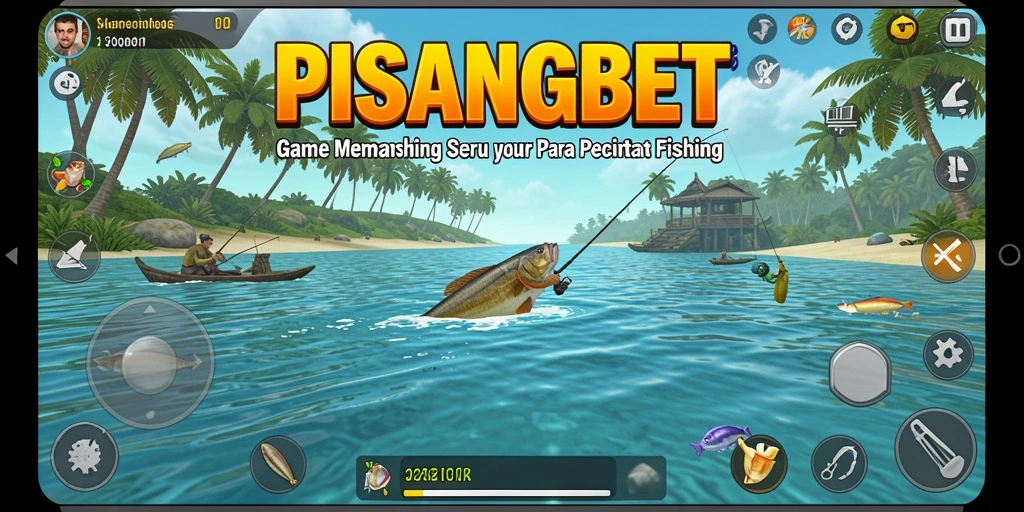 Tampilan gameplay PISANGBET yang mengasyikan saat memancing.