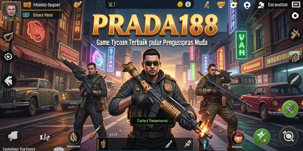Menampilkan gameplay seru dari PRADA188 dalam aksi Tycoon.