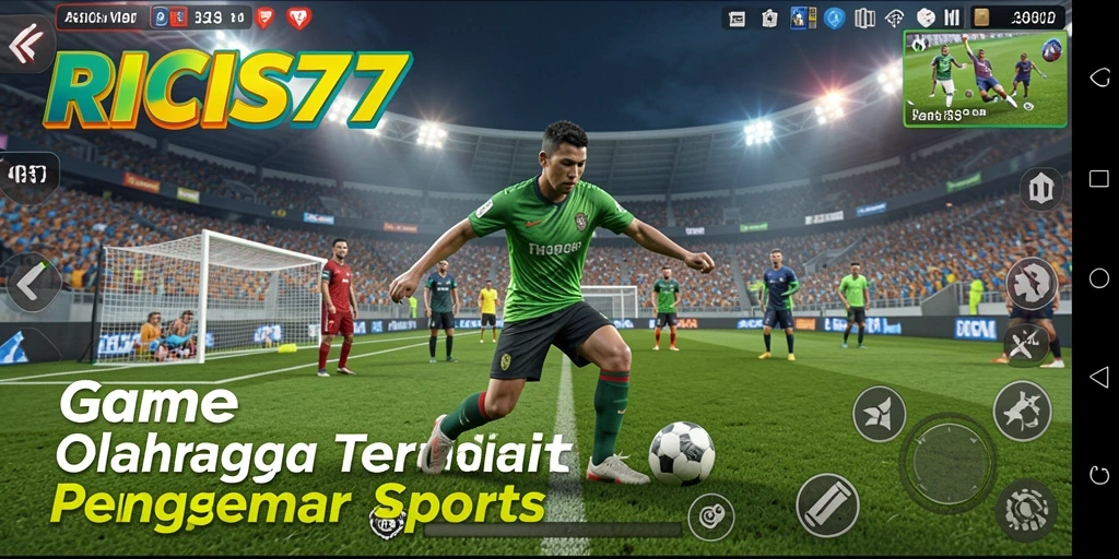 Gameplay menarik dengan berbagai pilihan olahraga dan fitur kompetisi.