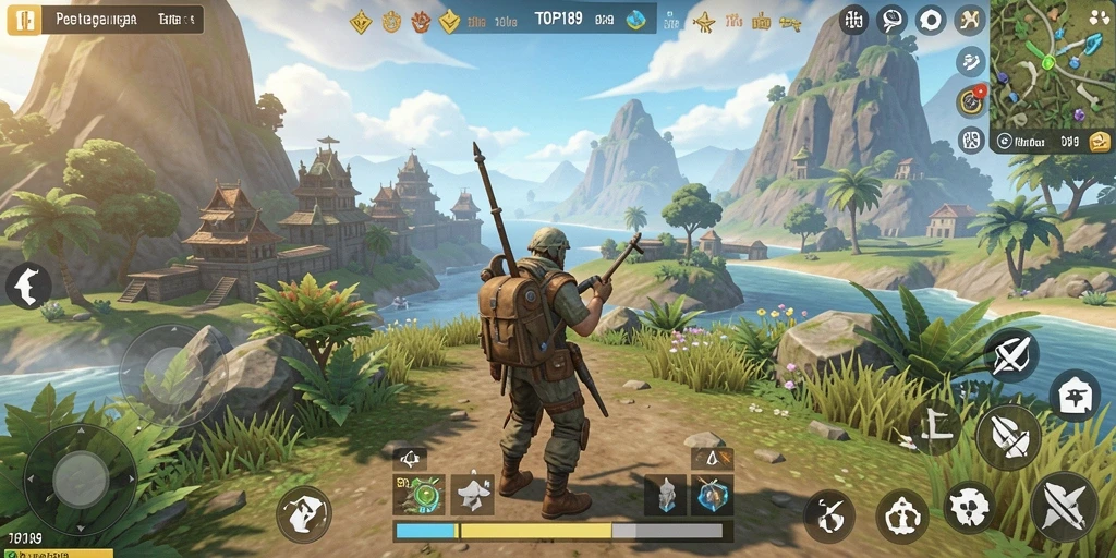 Gameplay memukau dari TOPI189 dalam dunia terbuka.