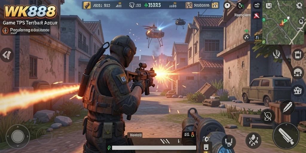 Tampilan gameplay mendebarkan dari game TPS WK888 yang penuh aksi.
