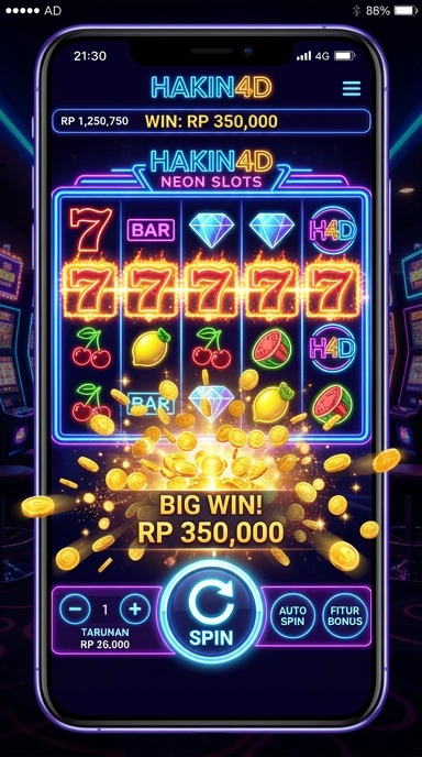 Tampilan utama aplikasi hakin4d dengan koleksi aplikasi menarik.